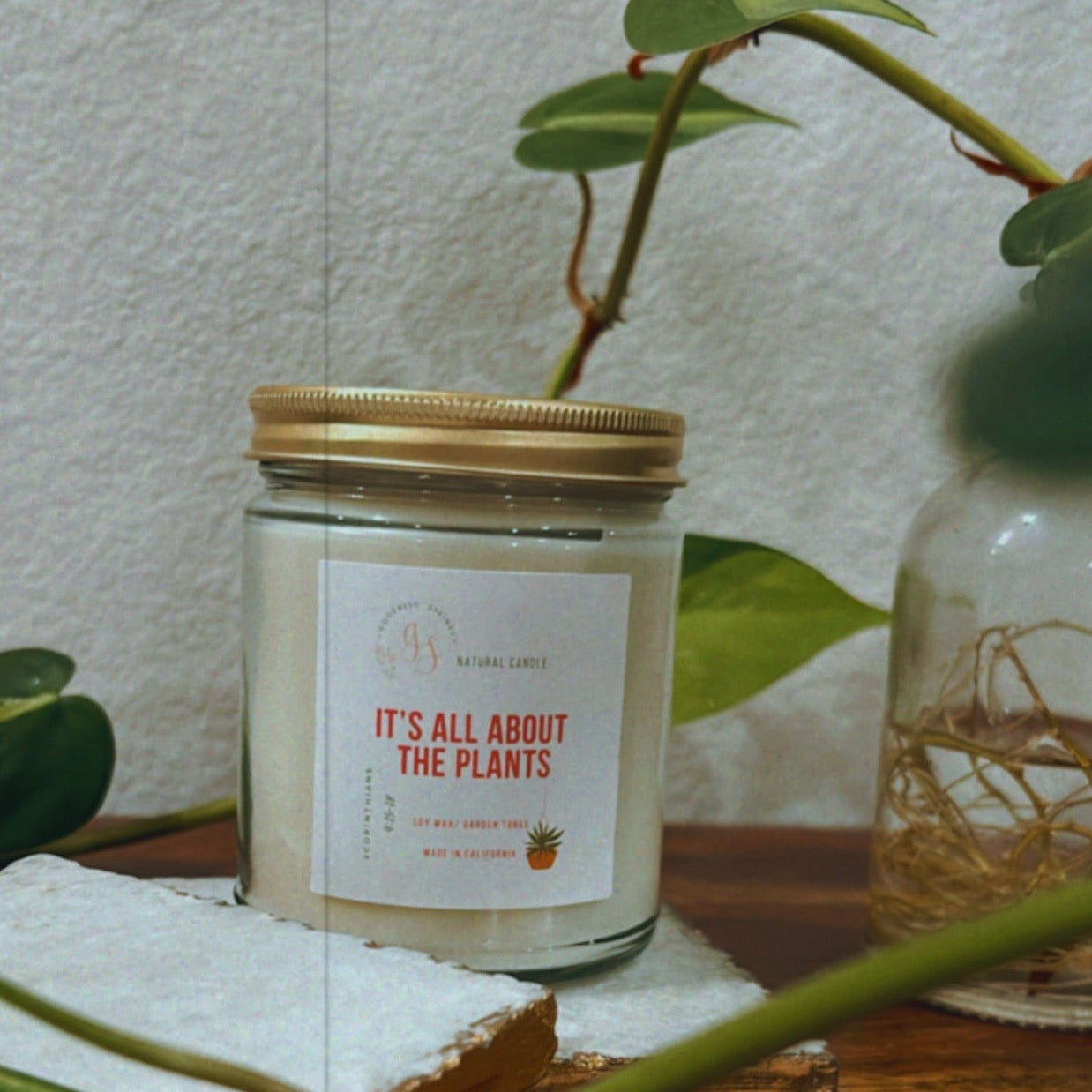 It's All About the Plants -Handmade Candle