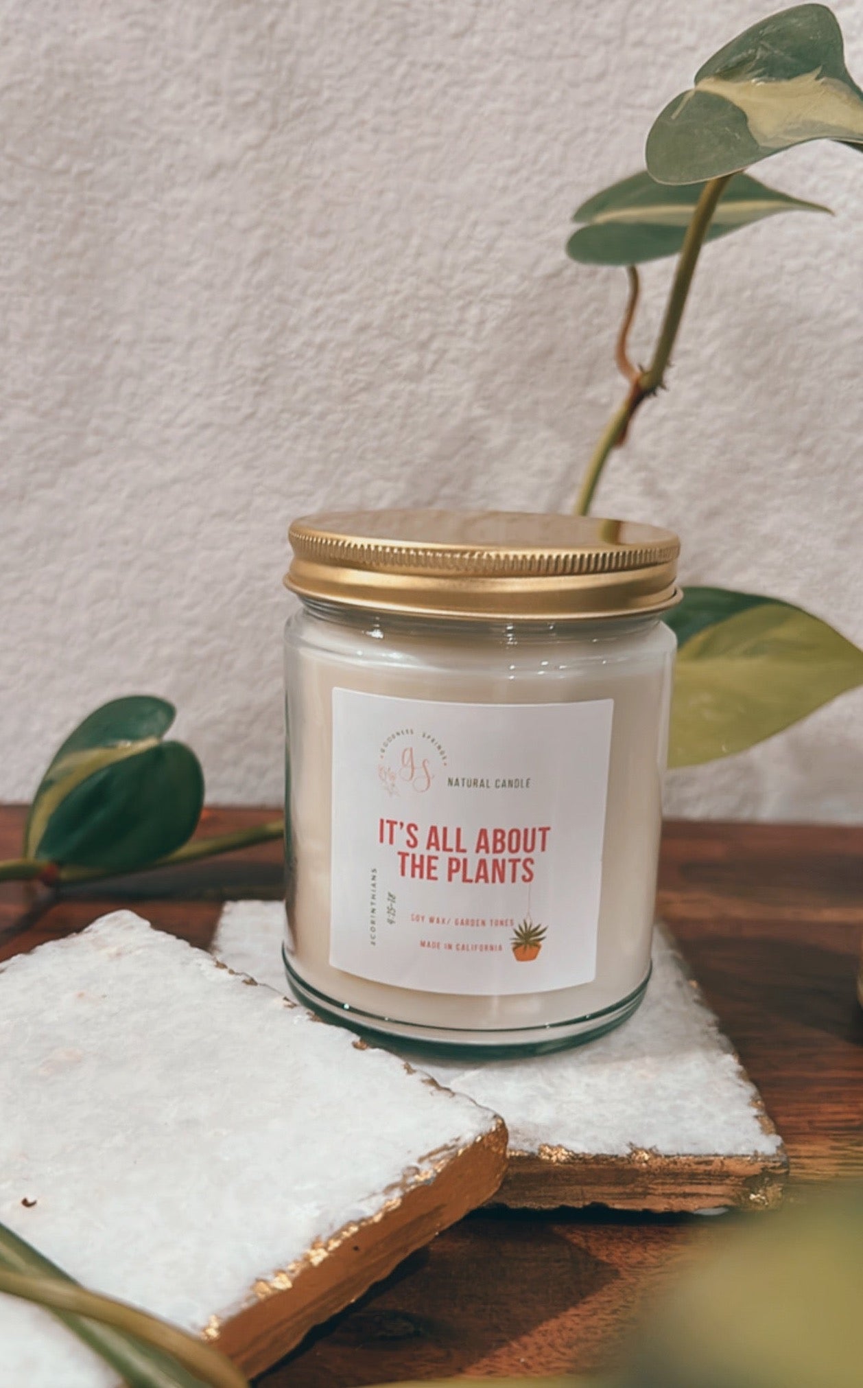 It's All About the Plants -Handmade Candle