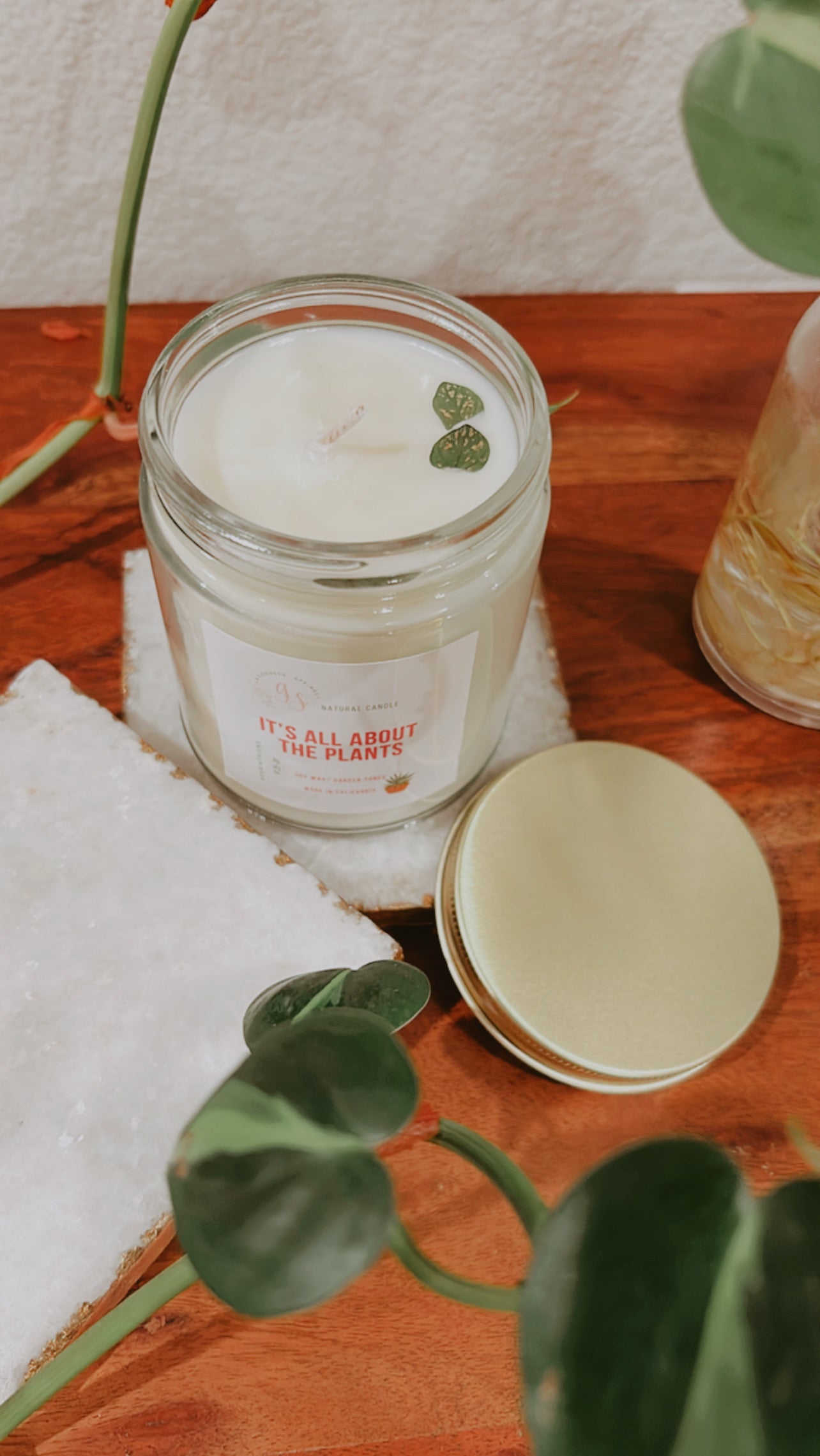 It's All About the Plants -Handmade Candle