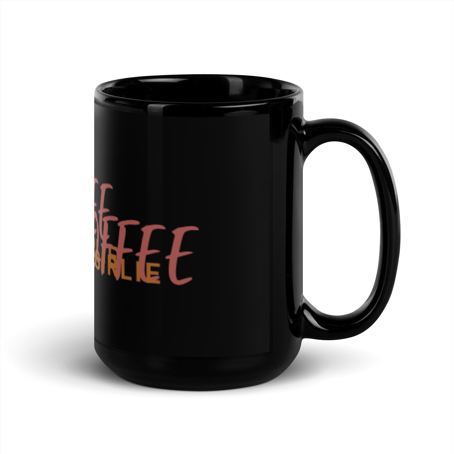 Coffee Girlie - Black Glossy Mug