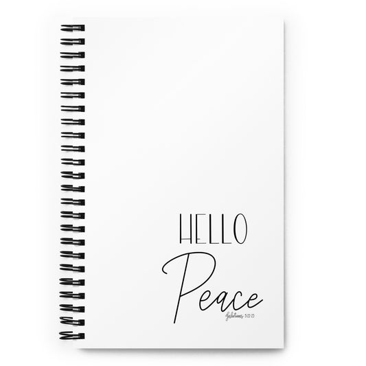 Hello Peace - Spiral notebook