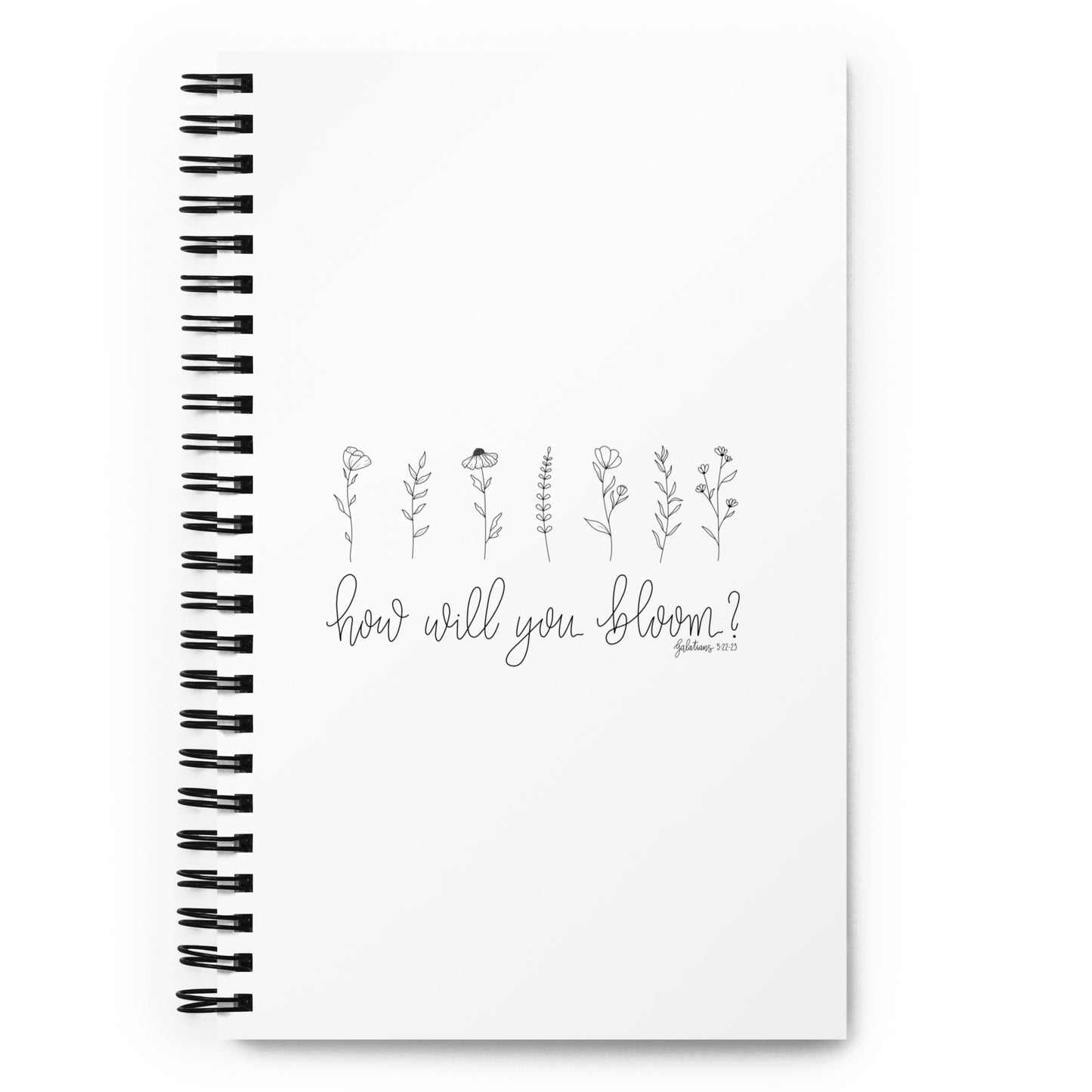 How Will You Bloom? - Spiral notebook