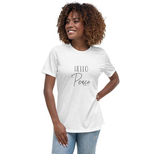 Hello Peace - Women's Relaxed T-Shirt