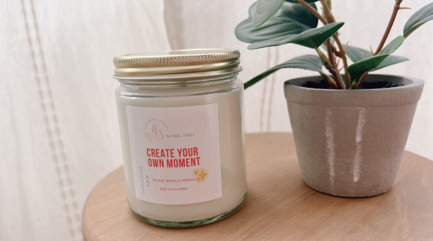 Create Your Own Moment - Handmade Candle