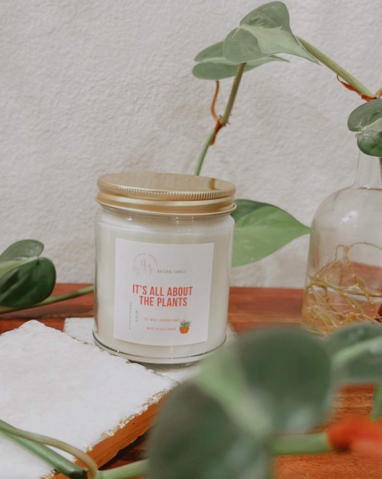 It's All About the Plants -Handmade Candle